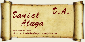 Daniel Aluga vizit kartica